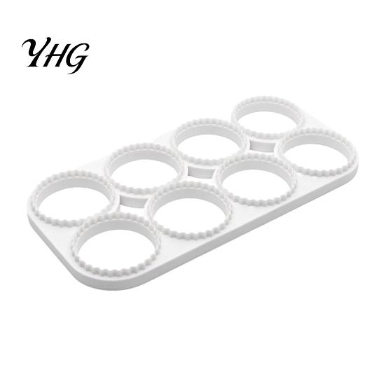 Professional Wonton Press Ravioli Maker Mold, 8-Cavity Dumpling with Zigzag Edge, PLA Food-Safe Manual Pasta Making Mold Kitchen Tool for Pie,