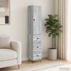 2 Piece Cabinet Set Gray Sonoma 34.5 x 34.5 x 90 cm Engineered Wood