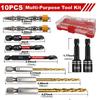 Titanium Coated Drill Bit And Socket Set With Portable Storage Box For Home Repair Diy Woodworking Projects