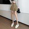 Corduroy Pleated High-Waisted Bodycon Mini Skirt - 2025 Autumn/Winter Collection