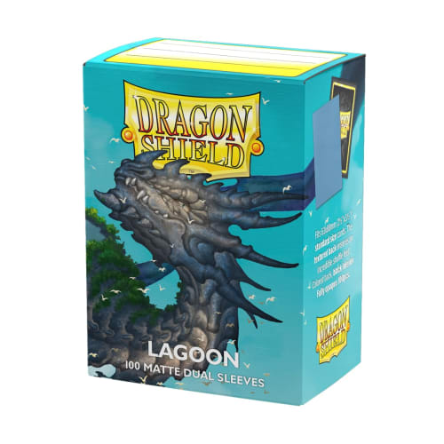 Dragon Shield Matte Dual Sleeves, Standard Size, Lagoon, 100 Sleeves, AT-15048