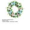 Artificial Flowers Lifelike Simulation Floral Door Hanging Decoration No Watering Maintenance Long-Lasting Spring Freshness Home Wall Decor
