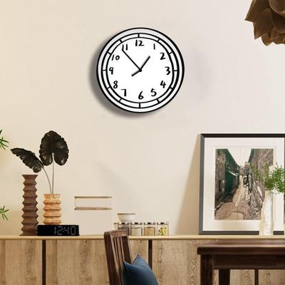 Cartoon Wall Clock for Home And Office, Non Ticking Acrylic Design