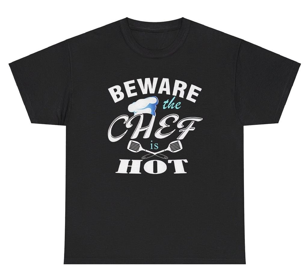 Beware The Chef Is Hot T Shirt Funny Ironic Gen Z Weirdcore Tee
