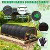 Shade Cloth for Garden 200x100cm UV Resistant Heat Protection Garden Sun Shade Cloth Kit for Plants Flowers Vegetables Indoor