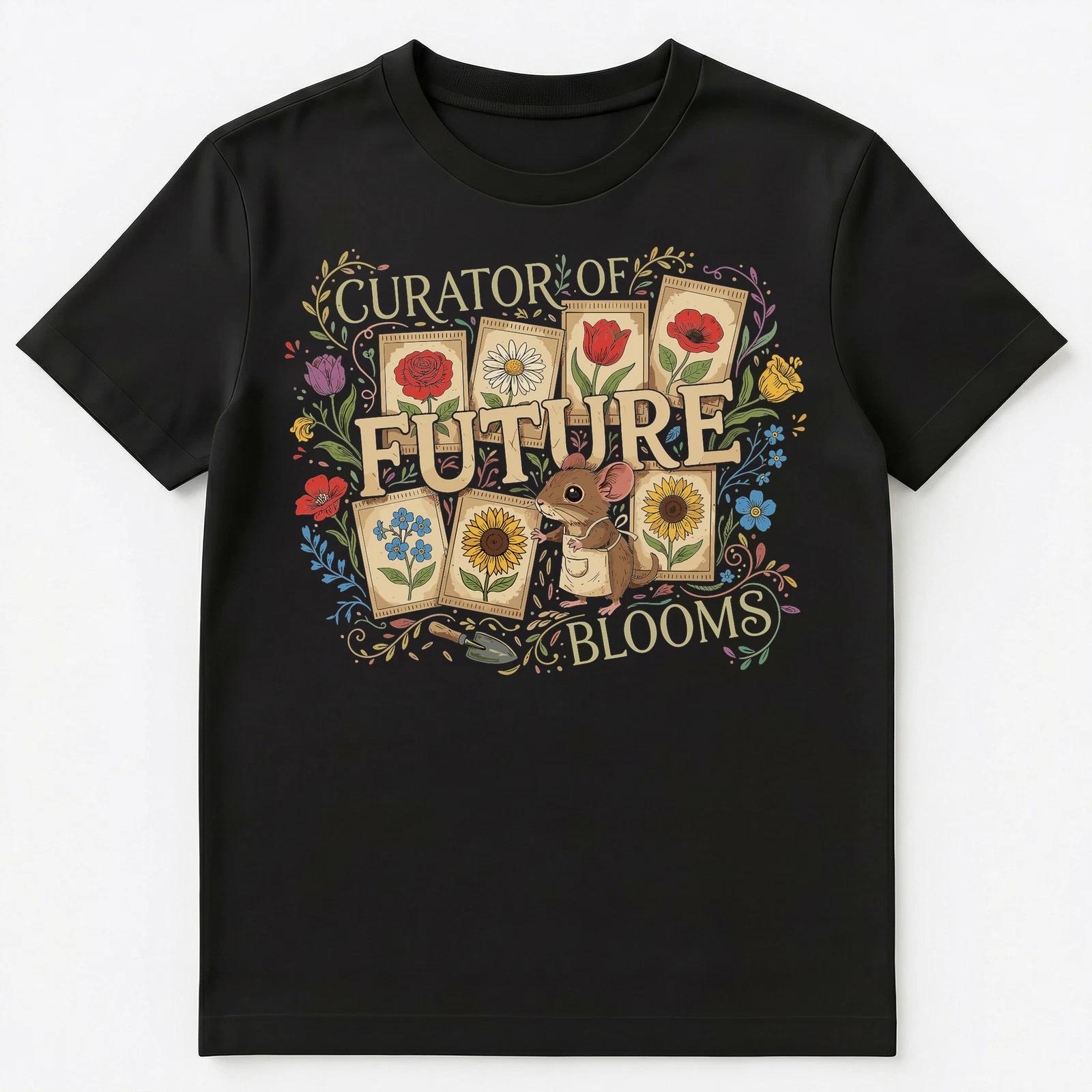 

Gardener Mouse Flower Enthusiast Apparel Unisex T-Shirt L