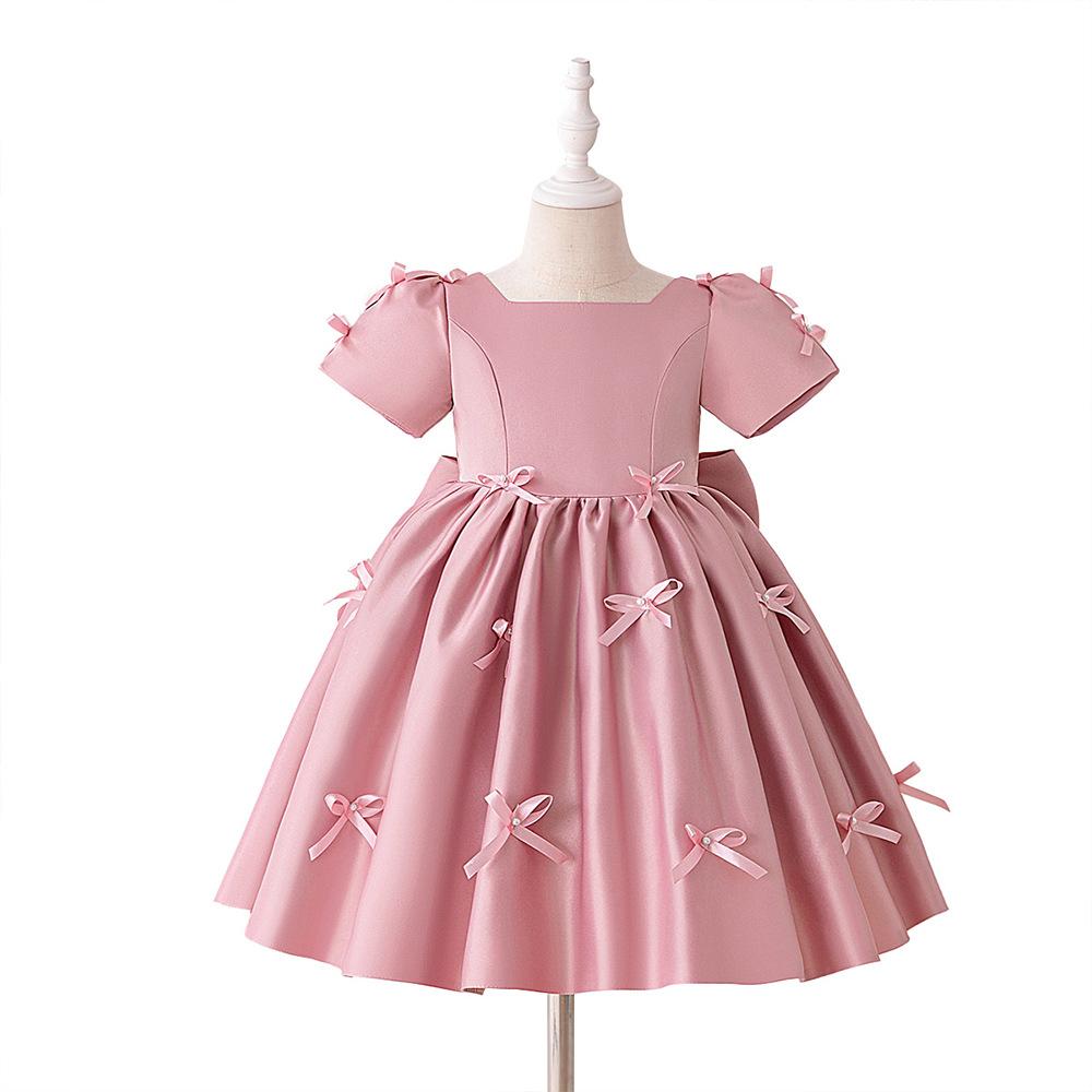 3-8J Weihnachtskleid Neugeborenes Taufe Hochzeitskleid für Baby Mädchen Erste Geburtstagsparty Kleidung Kleinkind Mädchen Taufkleid Kleidung L6015