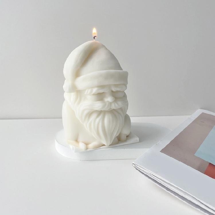 Christmas Santa Silicone Candle Mold DIY Craft Resin Mold Candle Making Mold