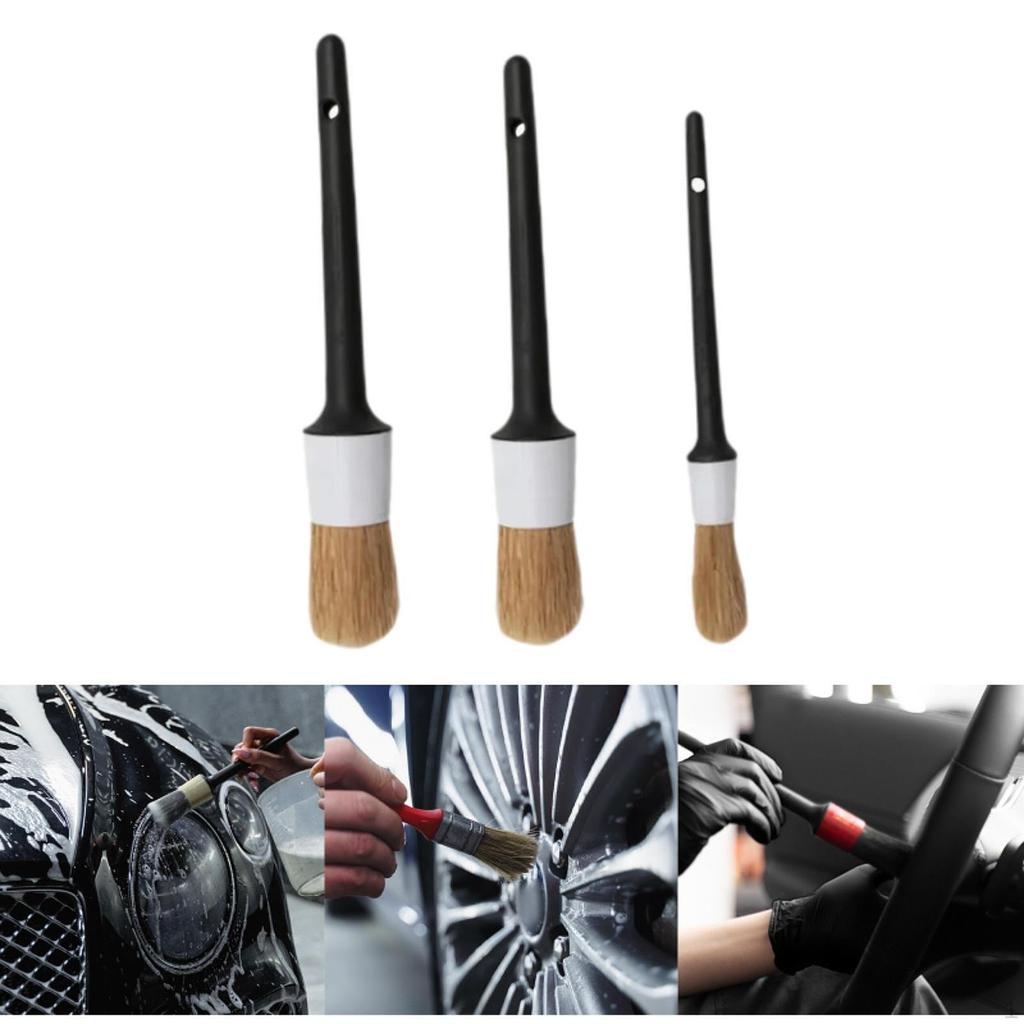 3 Pieces Car Detailing Brush Wash Tire Multi Purpose Cleaning Tool Auto