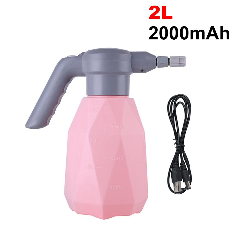 1L/2L Cordless Electric Garden Sprayer Watering Can 2000mA USB Rechargable Automatic Atomizer Plant Mister Spray Bottle
