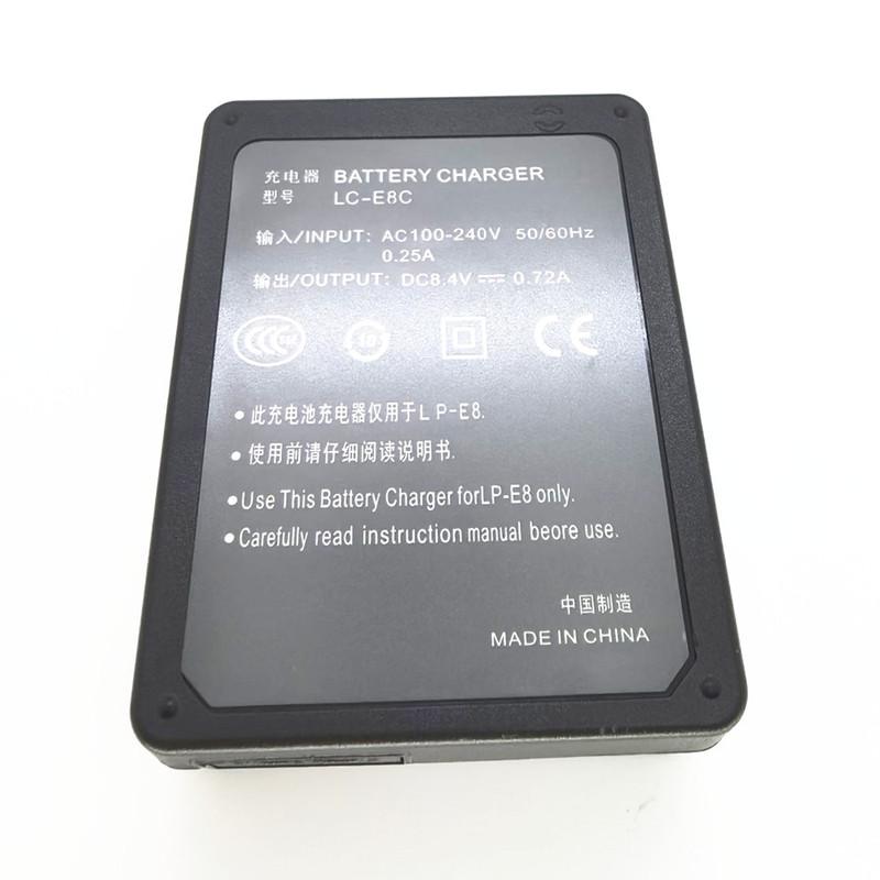 LP-E8 Camera Battery Charger replace LC-E8C for Canon EOS 700D 650D 600D 550D Rebel T2i T3i T4i T5i Kiss X4 X5 X6i X7 LPE8