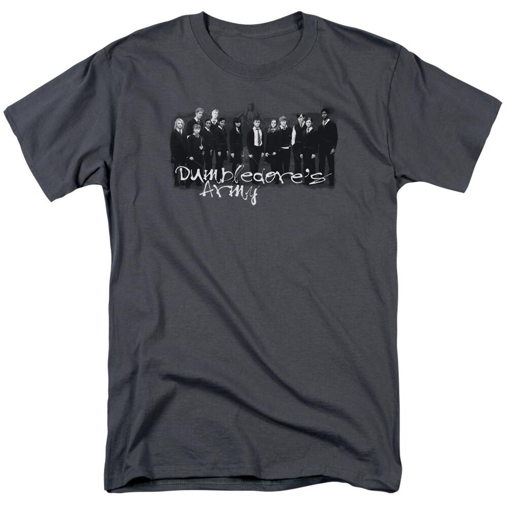

26 Harry Potter DA Squad T Shirt Mens Licensed Wizard Movie Tee Dumbledore Charcoal Unisex T-Shirt M