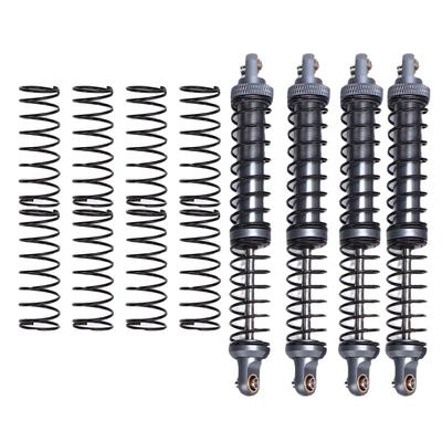 4 peças 110mm Amortecedor RC Amortecedor de Choque Molas de Duplo Estágio para Carro RC Crawler 1/10 Peças de Atualização Cor Titânio