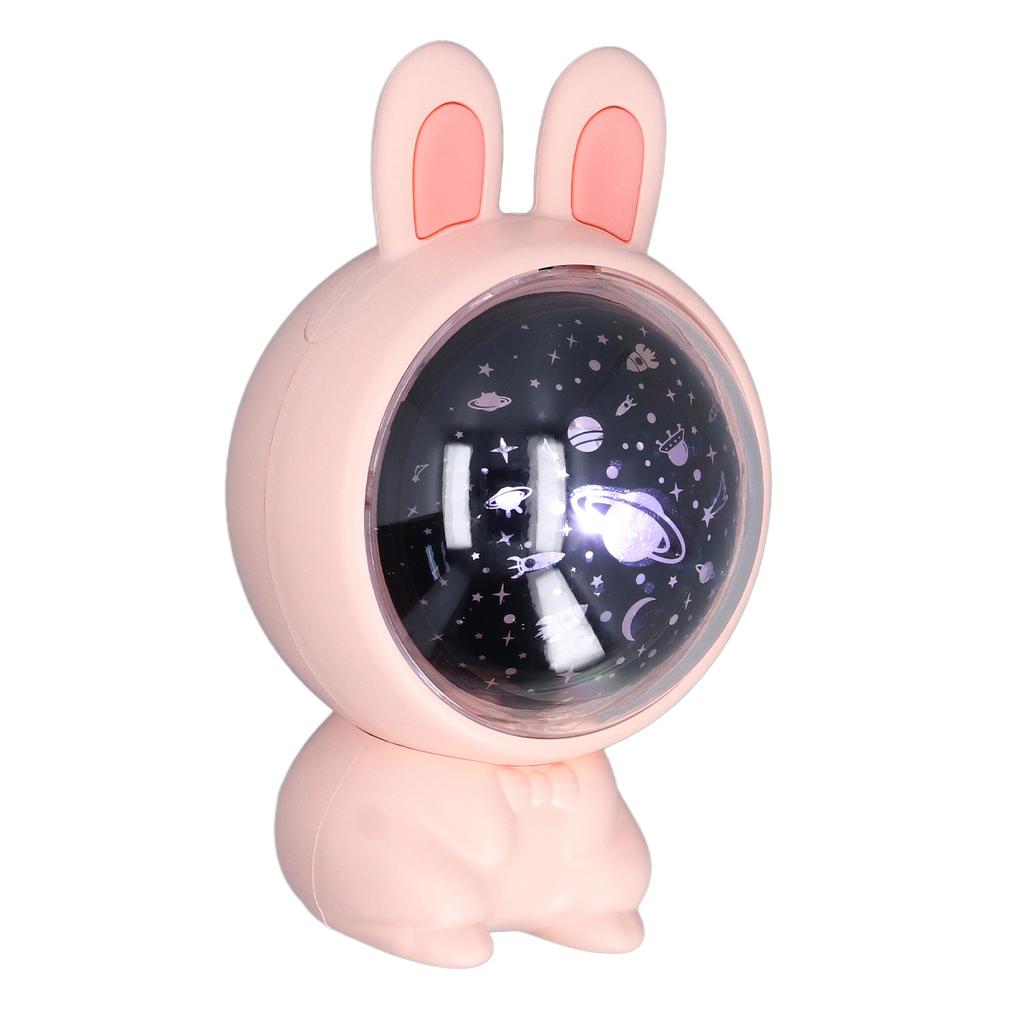 Star Projector Light Rabbit Shape Soft Light Projector Night Light for Home Bedroom Living Room 5V Pink