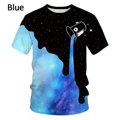 Colorful 3d Print T-Shirt Summer Unisex Fashion Crew Neck Short Sleeve Funny T-Shirt