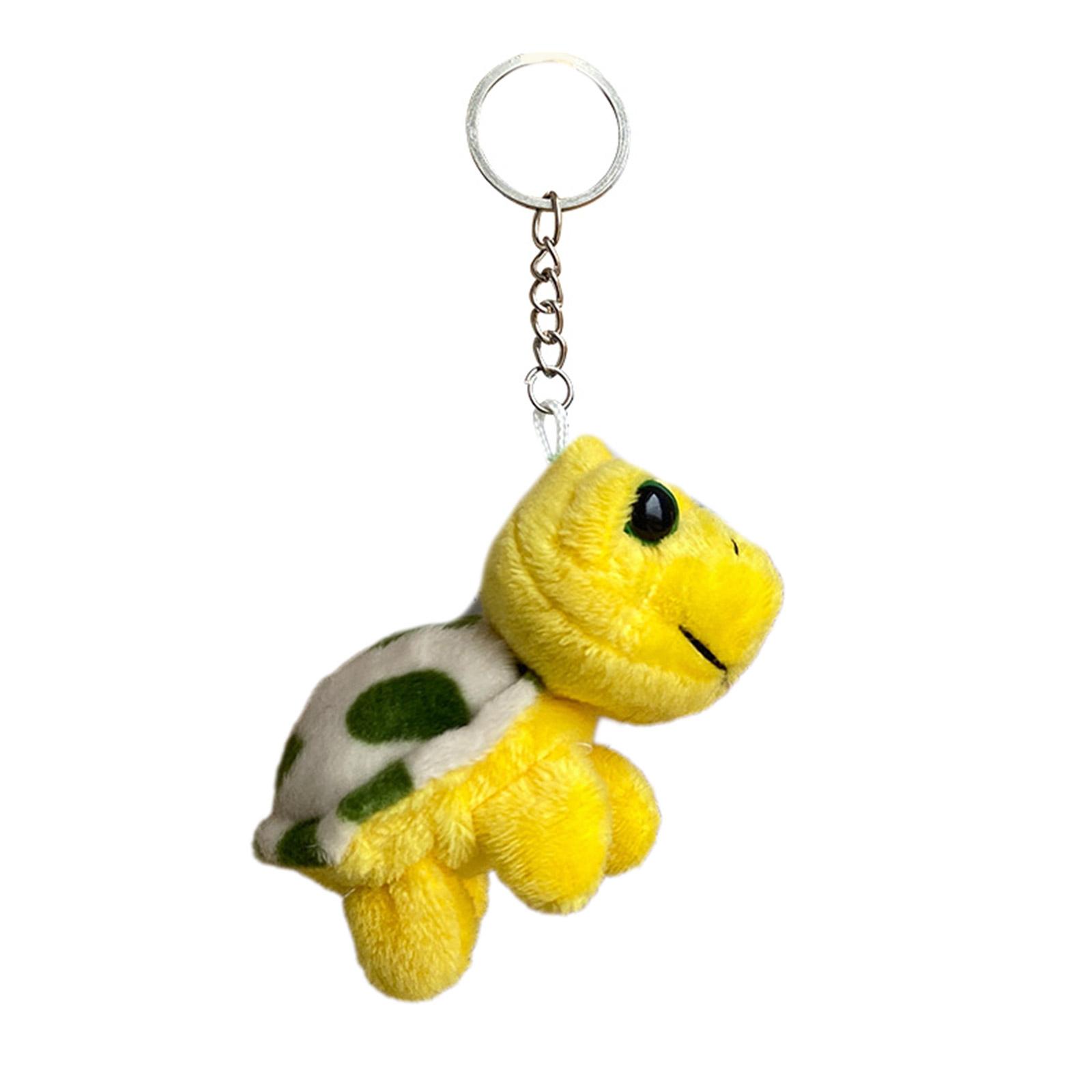 

Мультяшная плюшевая черепаха, брелки, милый кулон, автомобильный брелок, украшение для рюкзака, модные украшения для женщин и девочек 1 жёлтый