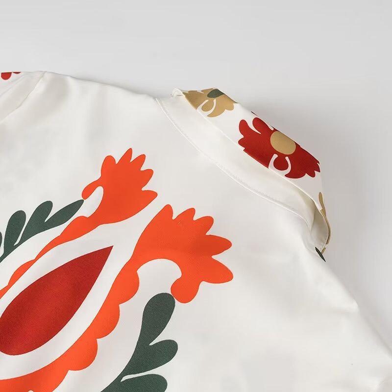 Summer 2024 Women's Floral Print Long Dress