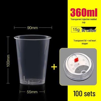 Disposable Frosted Transparent Milk Tea Cups