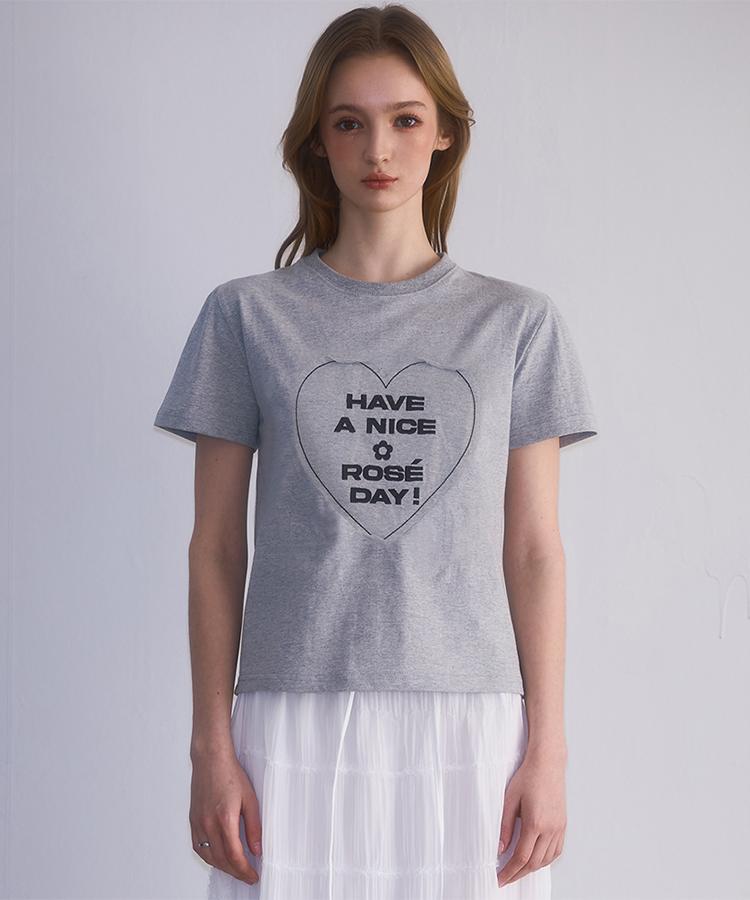 ROSEFRANTZ In The Heart T-Shirt [Gray]