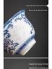 High-Grade Mutton Fat Jade Rotating Lid Bowl and White Porcelain Teapot Set