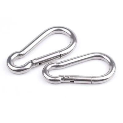 2-5pcs 304 Stainless Steel Spring Snap Multifunctional Carabiner Quick Link Lock Ring Hook Safety Buckle M4 M5 M6 M7 M8 M9 M10