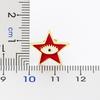 Hot Selling Red/Blue/Black Colors Star Shape Stud Earrings Shiny Copper Zircon Evil Eye Earring For Women Fashion Jewelry Gift