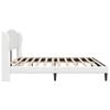 Bed Frame with Headboard White 180 x 200 cm Faux Leather
