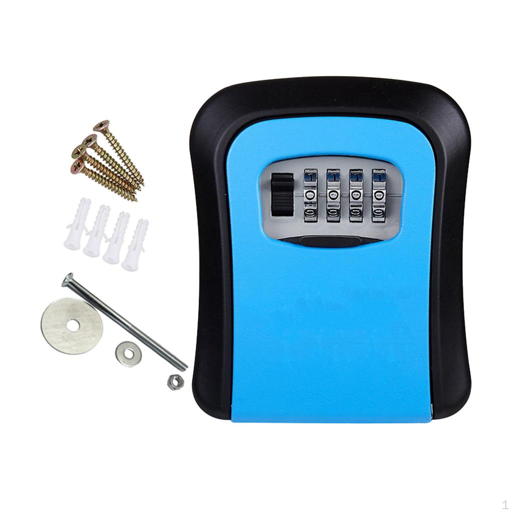 Key Lock Box Resettable Password for House Keys ID Cards Outdoor