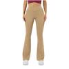Women's Cross High,Waist Tight,Fitting Multi,Functional Flared Yoga Pants, Elastic Color Sports Casual Pants