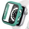 Gehärtetes Glas+Hülle für Apple Watch 11 10 46mm 42mm 9 8 7 PC Stoßfänger Displayschutz Hülle iWatch Serie 6 5 4SE 44mm 40mm 41 45 7