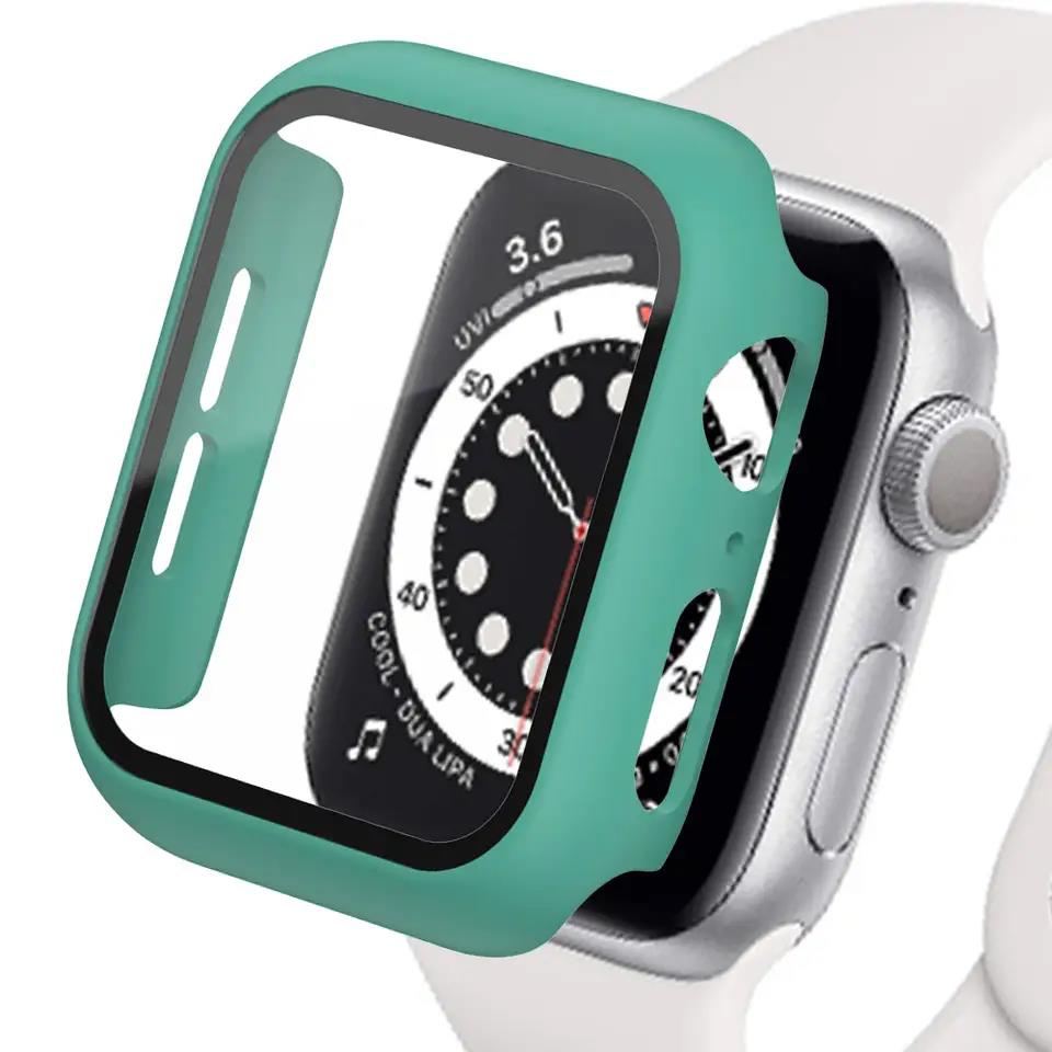 Gehärtetes Glas+Hülle für Apple Watch 11 10 46mm 42mm 9 8 7 PC Stoßfänger Displayschutz Hülle iWatch Serie 6 5 4SE 44mm 40mm 41 45 7