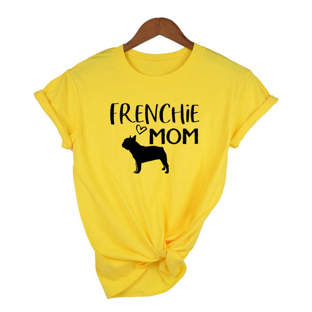 French Bulldog Mama Print T Shirt For Dog Owners Dog Mom Pet Lover Mom Life Mother