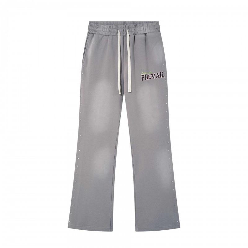 Legends Prevail NY Mens Casual Pants Streetwear Drawstring Waist Micro Flare Trousers