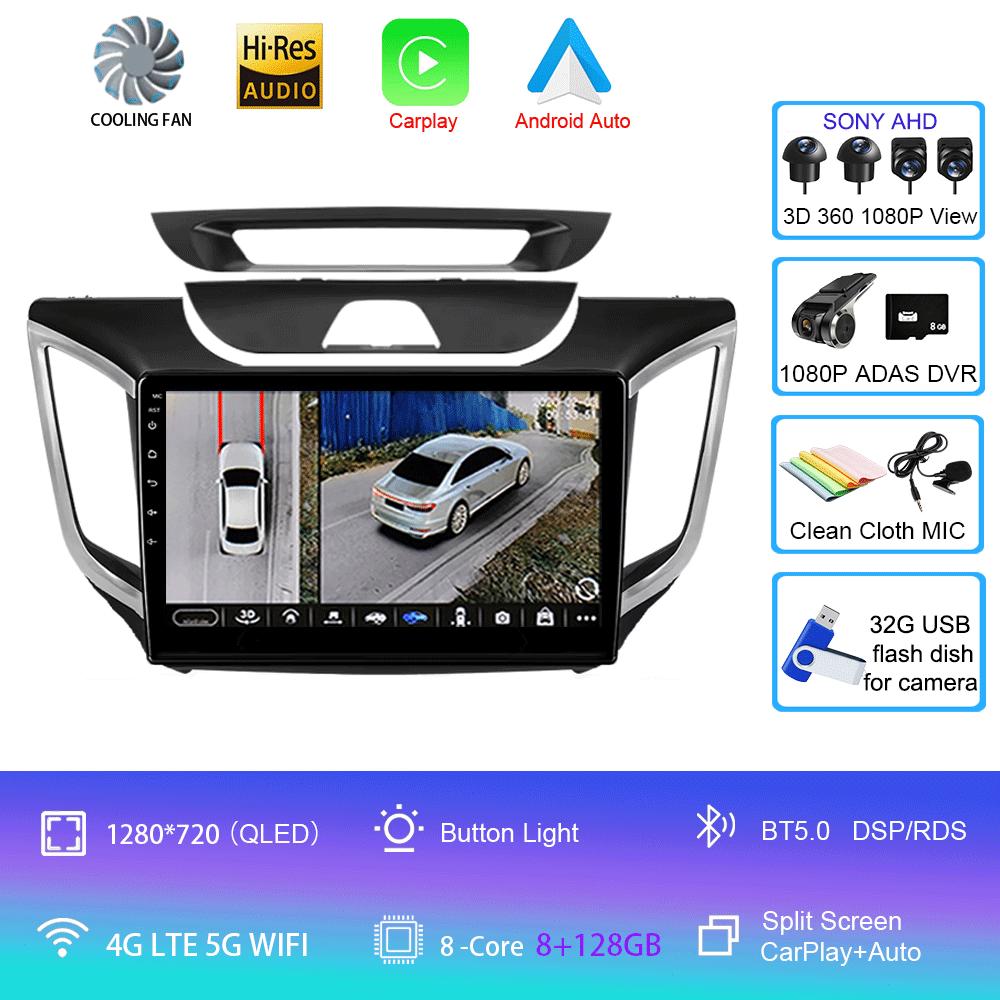 Android 14 Car Radio For Hyundai Creta IX25 2015 - 2019 Multimedia Video Player Navigation Stereo GPS