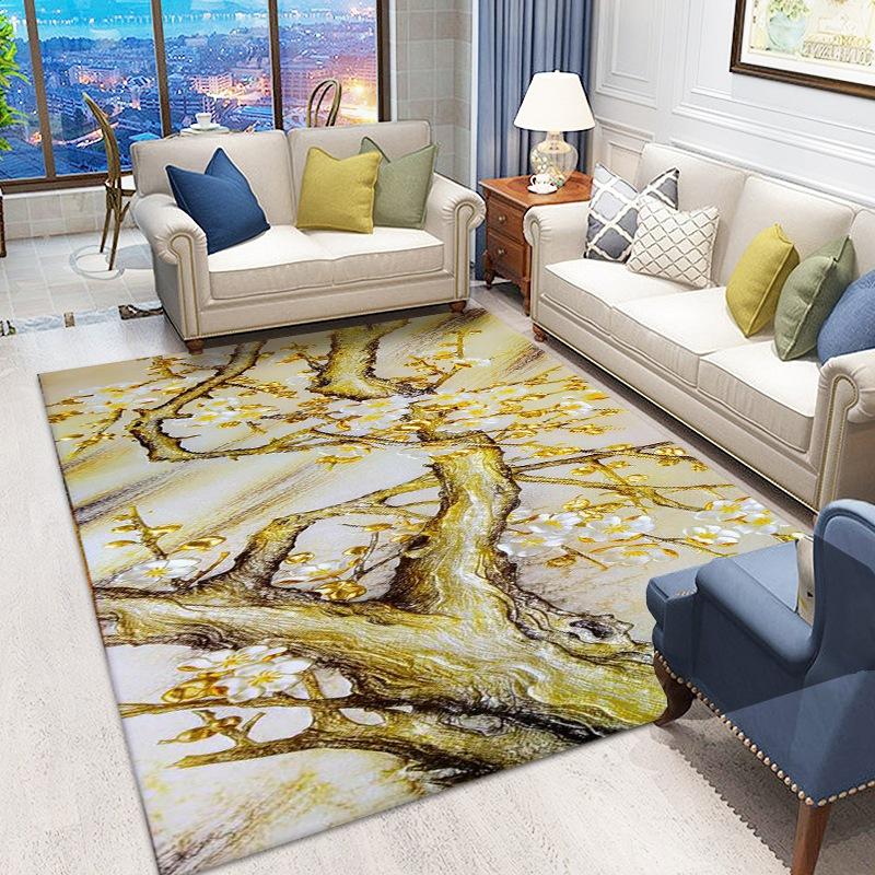 Tappeto Lussuoso Grande per Soggiorno in Stile Europeo Morbido Decorazione Ampia Area Tappetini per Pavimento Domestici Tappeto per Camera da Letto Tappetini per Pavimento Personalizzati per Divano