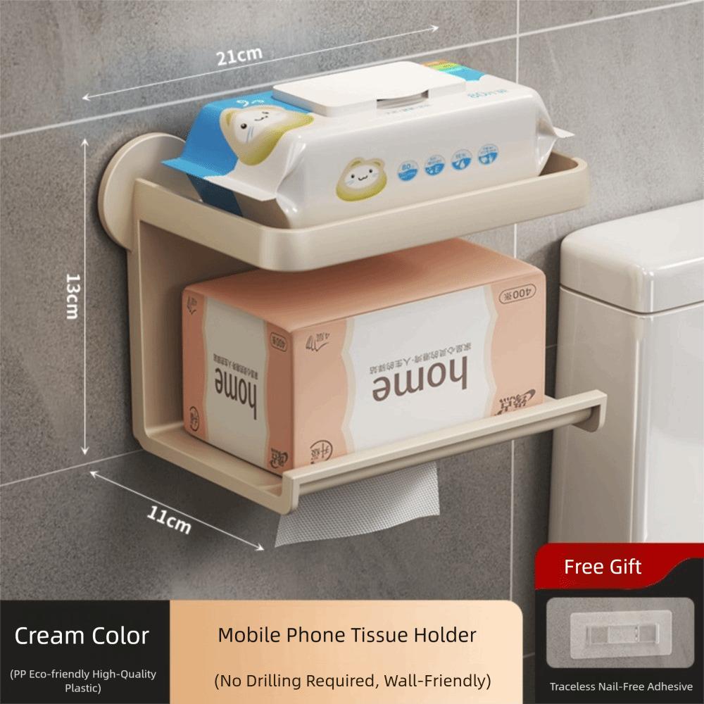 Bear Shape Toilet Paper Holder Stand Wall-Mounted Bathroom Storage Rack  Bathroom