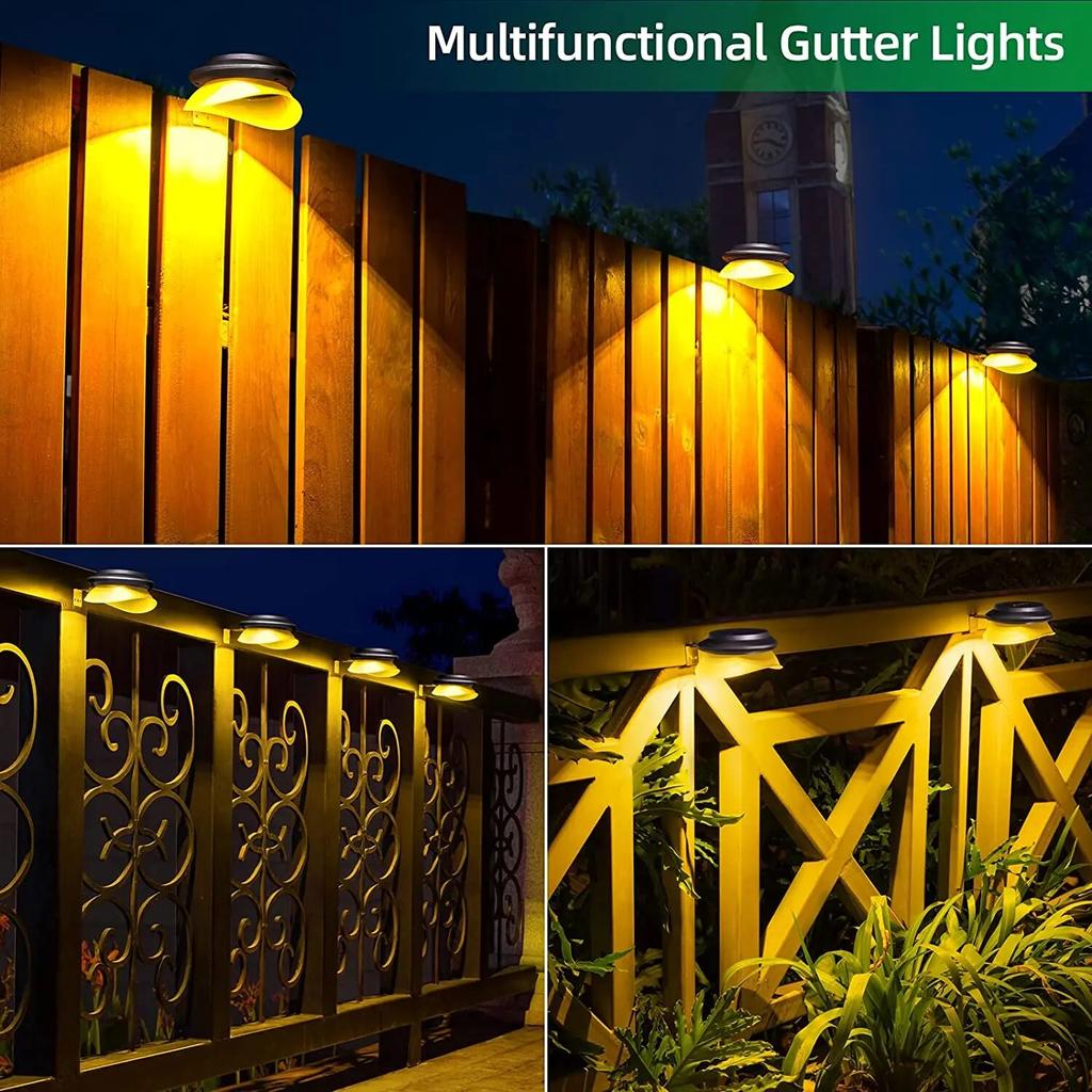LED Solar Light, Waterproof Outdoor Garden Decoration Wall Light Suitable for Fence Garden Landscape Wall Walkway