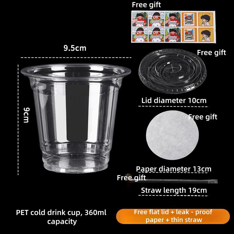 

20 наборов 360/420/520 мл пластиковых стаканов с крышками прозрачные одноразовые стаканы для вечеринок, для холодного кофе со льдом, смузи, молочных коктейлей, холодных напитков 20pcs