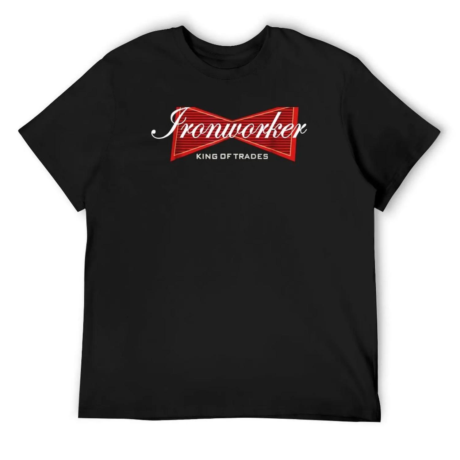 Ironworker T-Shirt customizeds essential t shirt quick-drying valentines boutique clothes mens plain t shirts S
