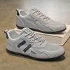 Men's shoes 2025 new summer breathable casual sports mesh shoes versatile running soft sole mesh men's low-top trendy shoes