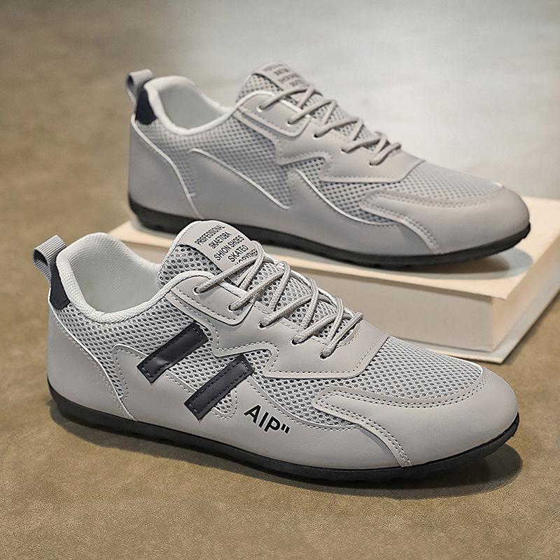 Men's shoes 2025 new summer breathable casual sports mesh shoes versatile running soft sole mesh men's low-top trendy shoes