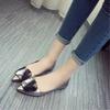 Fashion Woman Flats Office Glossy With Heel Leather Casual Popular Chic and Elegant Young Cheap Liquidation Spring Point Shoes for Women
