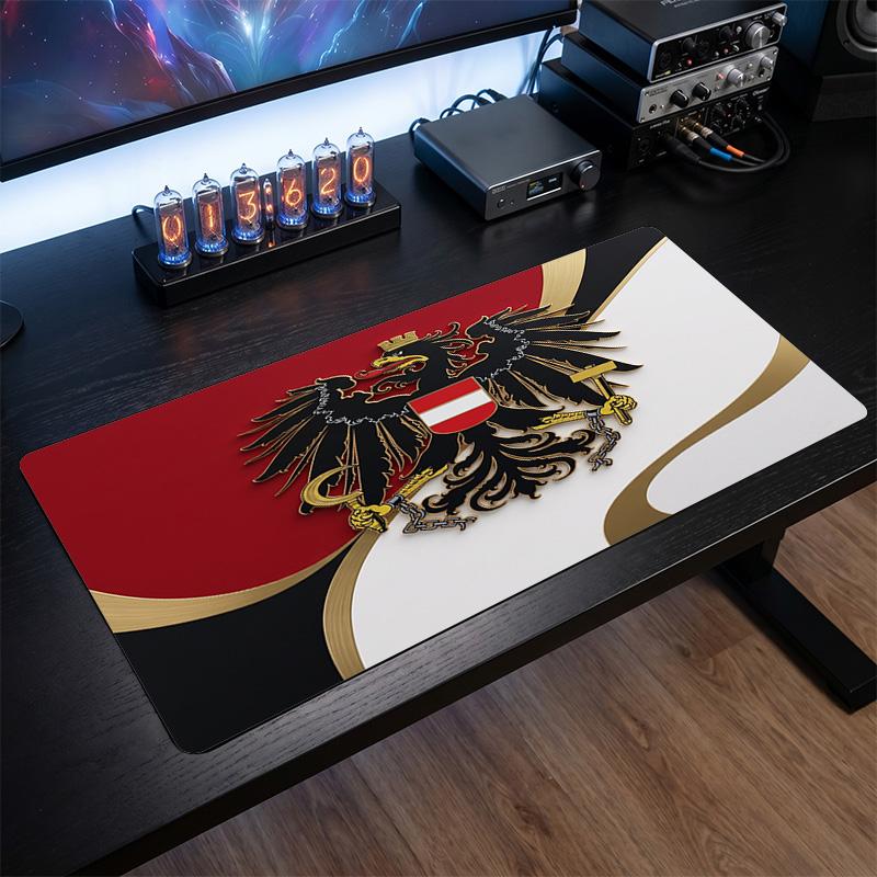 Austria Football Crest Mouse Pad, Extended Non Slip Rubber Desk Mat for Gaming Office Laptop Fan Gift