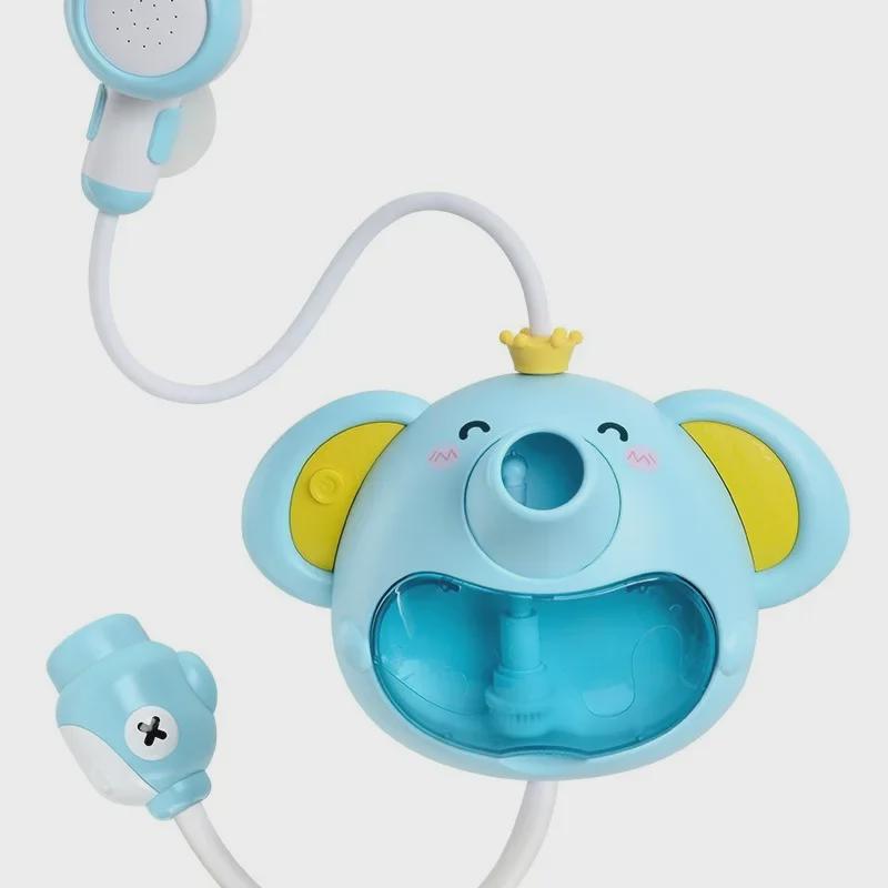 Cross-Border Electric Shower Toy: Elephant Water Spray & Bubble Maker for Kids' Bath & Summer Play