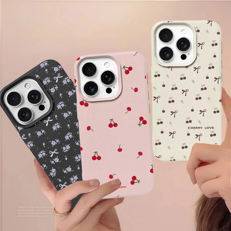 Etui na telefon do Xiaomi Redmi Note 9 8 10 11 Pro 10S 11S Redmi 12C 10C 9C 9A 9T A1 A2 INS Uroczy Wzór Kwiatu Wiśni Liczi Obudowa