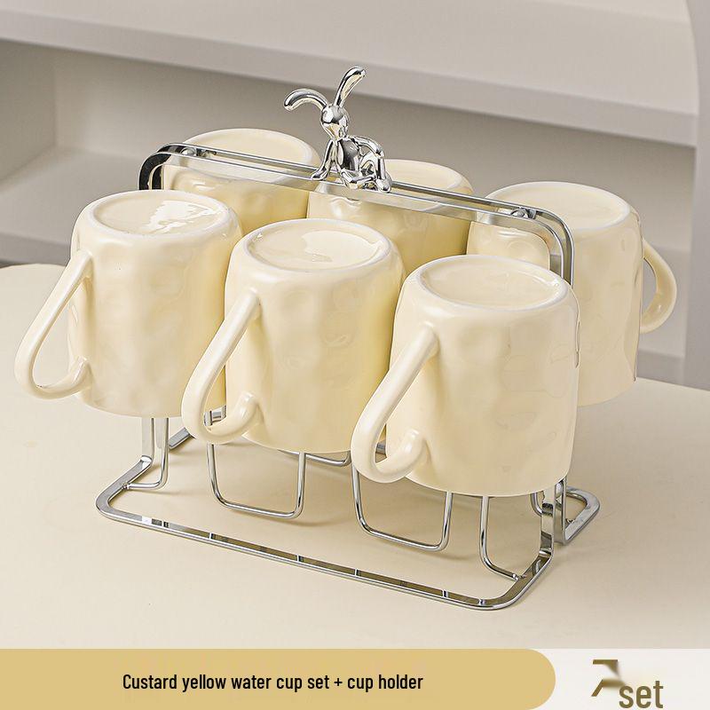 Modern Ceramic Tea & Water Cup Set for Guest Reception - Luxury Living Room Collection