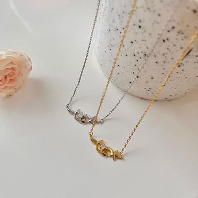 Whale Starfish Necklace Light Luxury Dreamy Niche Atmosphere Necklace Women's Trendy and Versatile