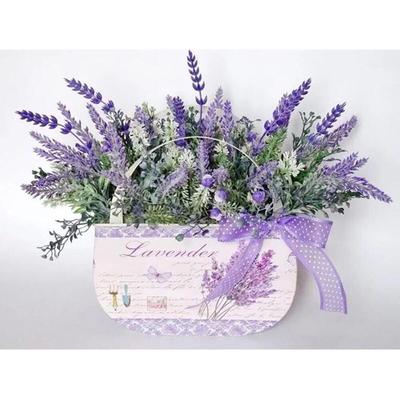 5D DIY Diamond Painting Full Round Drill Purple Flower Diamond Embroidery Cross Stitch