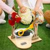 1 Set Early Learning Toy Technology Wooden Diy Hand Cranked Bubble Machine Toy For Kids Science Experiment Teaching Aids