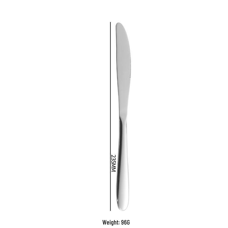 304 Stainless Steel Western Cutlery Set: Knife, Fork, Spoon - Ideal for Hotels & Restaurants